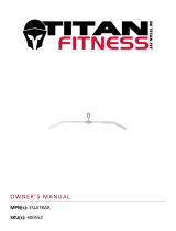 Titan Fitness Stainless Steel Lat Bar 48" Width User manual