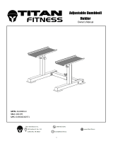 Titan Fitness Adjustable Height Dumbbell Holder User manual