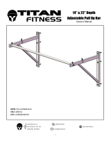 Titan Fitness Adjustable Depth Wall Mounted Pull Up Bar User manual
