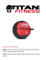 Titan Fitness 30 lb Soft Medicine Wall Ball Leather User manual