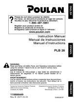 Poulan PLB26 Owner's manual