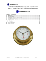 Ambient Weather TIDECLOCK-25 Owner's manual