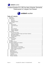 Ambient Weather WS-108 User manual