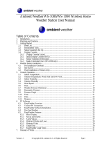 Ambient Weather WS-1080 Owner's manual