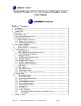 Ambient Weather WS-1173B User manual