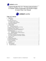 Ambient Weather WS-23-C Owner's manual