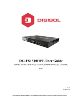 Digisol DG-FS1510HPE User manual