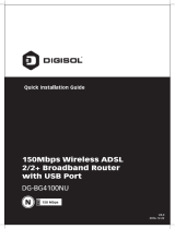 Digisol DG-BG4100NU (H/W Ver. A2) Quick Installation Guide