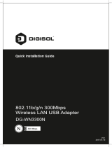 Digisol DG-WN3300N (H/W Ver. C1) Quick Installation Guide