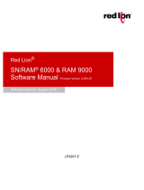 Sixnet SN/RAM 6000 & RAM 9000 Software User manual