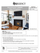 Regency Fireplace Products Grandview G800C Owner's manual