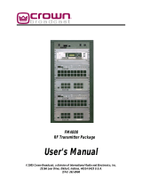Crown FM4000 User manual