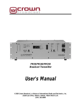 Crown FM-3 User manual