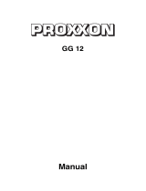 Proxxon 28635 GG12 Set User manual