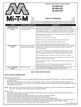 Mi-T-M Brass Detergent Injector Owner's manual