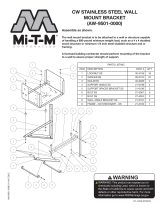 Mi-T-M CW SS Wall Mount Bracket Owner's manual