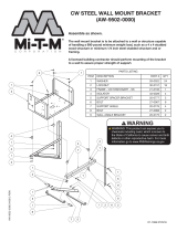 Mi-T-M CW Wall Mount Bracket Owner's manual