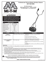 Mi-T-M Surface Cleaner Owner's manual