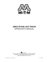 Mi-T-M Single and Dual-Axle Trailer Owner's manual