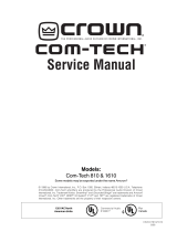 Crown Com-Tech Series User manual