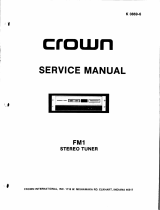 Crown FM-1 User manual