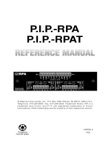 Crown P.I.P.-RPA Owner's manual