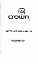 Crown Power Line Series User manual