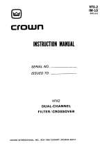 Crown VFX-2 Owner's manual