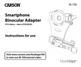 Carson Carson HookUpz Universal Smartphone Digiscoping Adapter for Most Full Sized Binoculars (IB-700) User manual