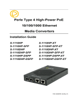 Perle S-1110HP Hi-PoE Installation guide