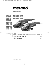 Metabo W 23-180 Operating instructions