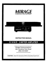 Mirage B-1018-R Owner's manual
