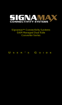 SignaMax 10/100/1000 to 100/1000 OAM Managed Media Converters User guide