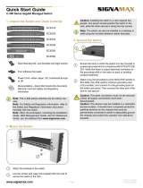 SignaMax C-300 8 Port Gigabit PoE+ Managed Switch Quick start guide