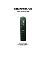 SignaMax 10/100/1000 Unmanaged Industrial PoE+ Switches User guide