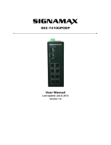 SignaMax 10/100/1000 Unmanaged Industrial PoE+ Switches User guide