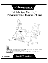 Exerpeutic 1115 Owner's manual