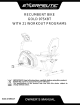Exerpeutic 4120 Owner's manual