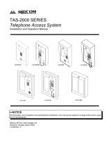 Mircom LT-646 TAS-2000 Operating instructions