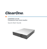 Clear One CONVERGE PA 460 - Quick start guide