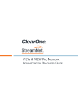 ClearOne StreamNet Network Quick start guide