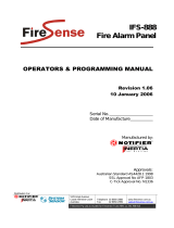 Firesense IFS- Panel V User manual