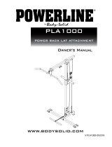 Body-Solid Powerline PPR1000EXT Owner's manual