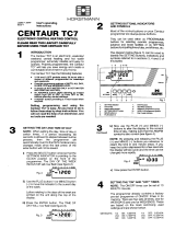 Horstmann Centaur tc7 User guide