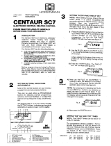 Horstmann Centaur sc7 User guide