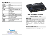 MuxLab HDMI 1x4 Splitter, 4K60 Installation guide