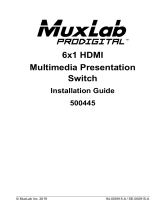 MuxLab 6x1 2.0 Multimedia Presentation Switch Installation guide