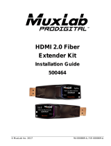 MuxLab HDMI 2.0 Fiber Extender Kit Installation guide