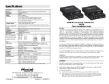 MuxLabHDMI 4K over IP PoE Extender Kit