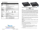 MuxLab AV over IP 4K/60 Uncompressed Extender, Fiber Installation guide
